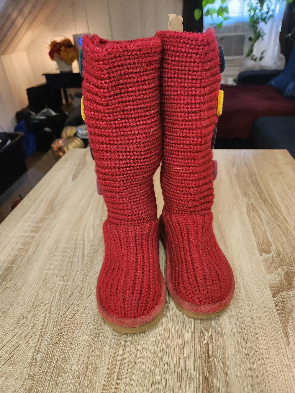 UGG Classic Cardy knit boots
